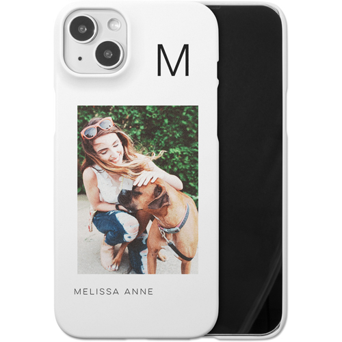 Gallery of One Initial iPhone Case, Slim Case, Matte, iPhone 14 Plus, Multicolor, multi