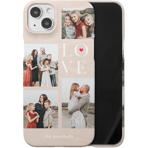 Sand Stacked Love iPhone Case, Slim Case, Matte, iPhone 14 Plus, Beige, rye