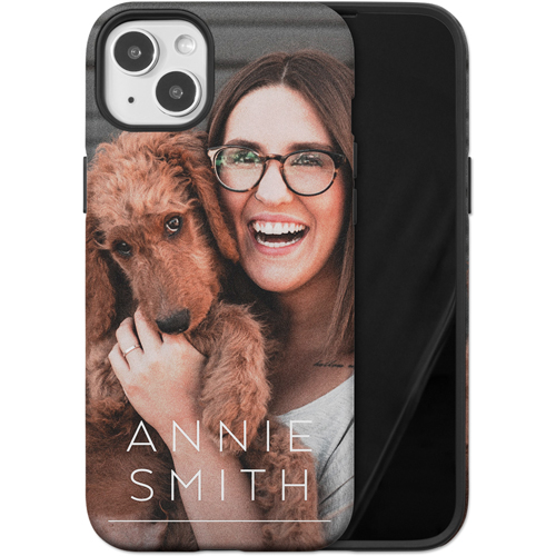 Simply Personal iPhone Case, Silicone Liner Case, Matte, iPhone 14 Plus, White