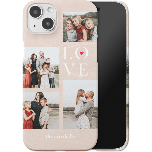 Sand Stacked Love iPhone Case, Slim Case, Matte, iPhone 15 Plus, Beige, rye