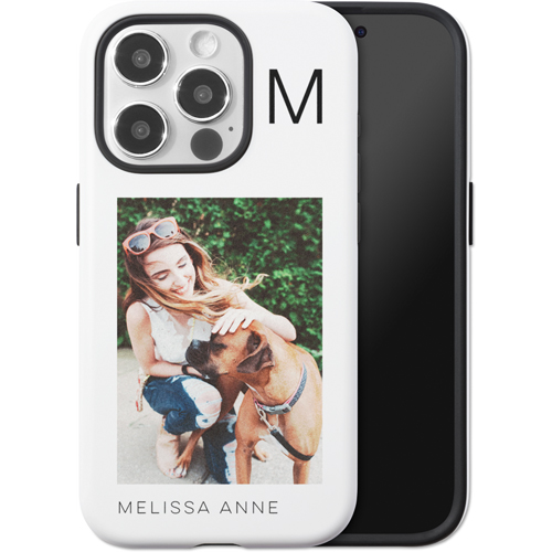 Gallery of One Initial iPhone Case, Silicone Liner Case, Matte, iPhone 15 Pro, Multicolor, multi