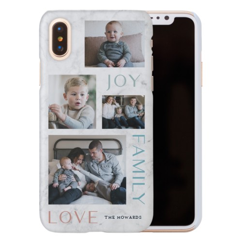 Marble Joy Family Love iPhone Case, Slim Case, Matte, iPhone X, White