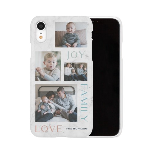 Marble Joy Family Love iPhone Case, Slim Case, Matte, iPhone XR, White