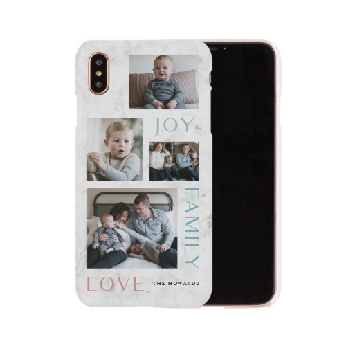 Marble Joy Family Love iPhone Case, Slim Case, Matte, iPhone XS Max, White, white