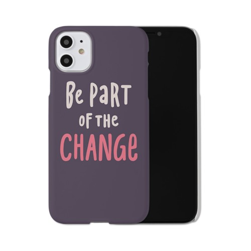 Be Part of the Change iPhone Case, Slim Case, Matte, iPhone 11, Multicolor