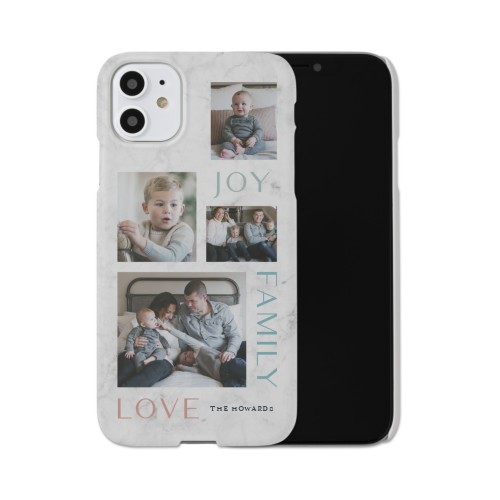 Marble Joy Family Love iPhone Case, Slim Case, Matte, iPhone 11, White