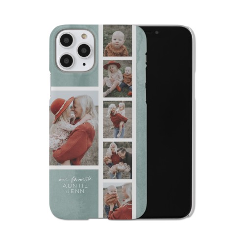 Watercolor Favorite Filmstrip iPhone Case, Slim Case, Matte, iPhone 11 Pro, Green