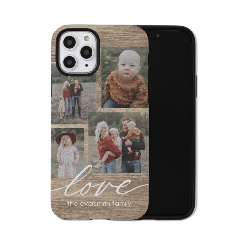 Rustic Love iPhone Case, Silicone Liner Case, Matte, iPhone 11 Pro, Brown