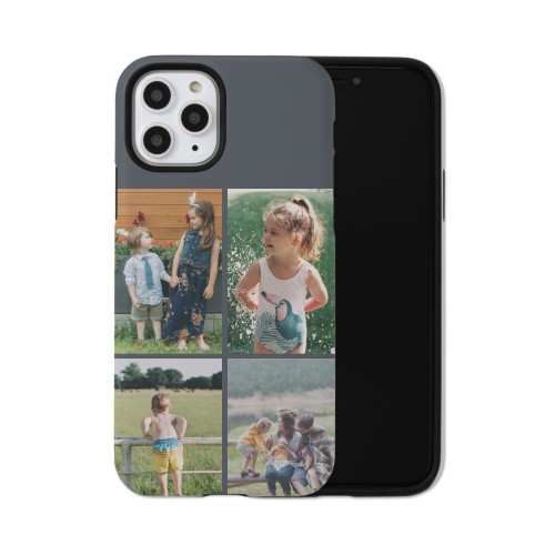 Gallery of Four Grid iPhone Case, Silicone Liner Case, Matte, iPhone 11 Pro, Multicolor, multi