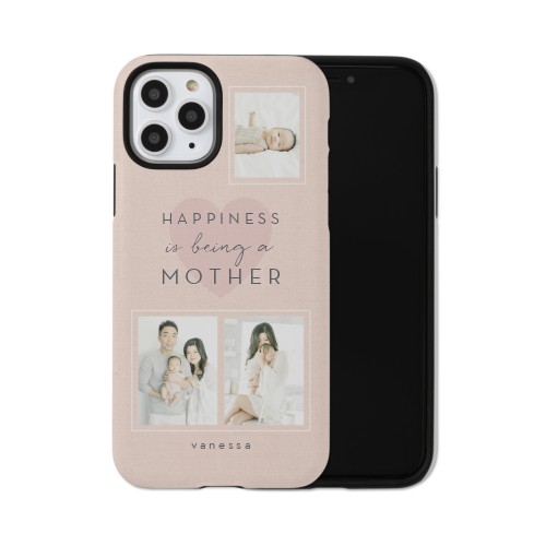 Full of Happiness iPhone Case, Silicone Liner Case, Matte, iPhone 11 Pro, Pink