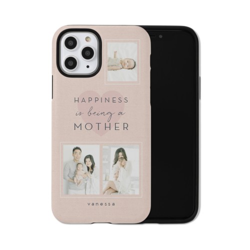 Full of Happiness iPhone Case, Silicone Liner Case, Matte, iPhone 11 Pro, Pink, priscilla