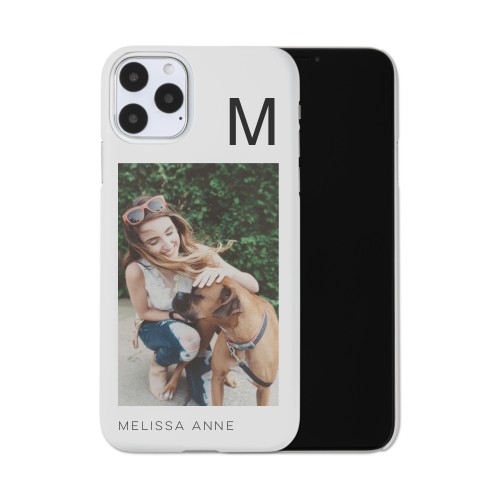 Gallery of One Initial iPhone Case, Slim Case, Matte, iPhone 11 Pro Max, Multicolor, multi