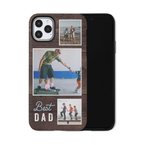 Best Ever Wood Trio iPhone Case, Silicone Liner Case, Matte, iPhone 11 Pro Max, Blue, celeste