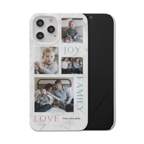 Marble Joy Family Love iPhone Case, Slim Case, Matte, iPhone 12 Pro Max, White, white