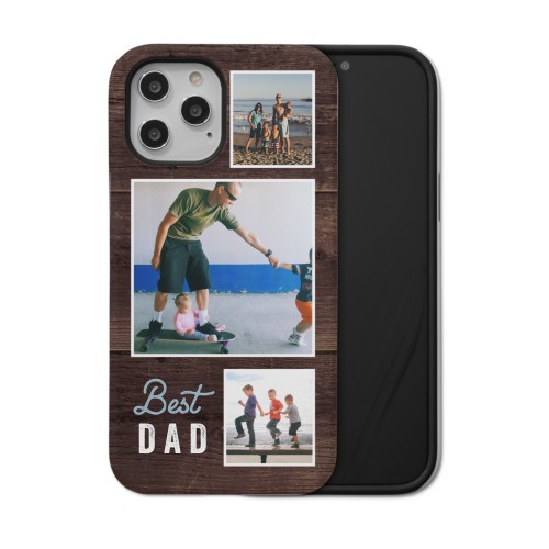 Best Ever Wood Trio iPhone Case, Silicone Liner Case, Matte, iPhone 12 Pro Max, Blue, celeste