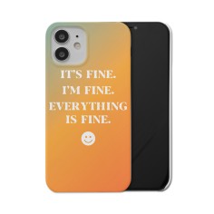 everything is fine ombre iphone case