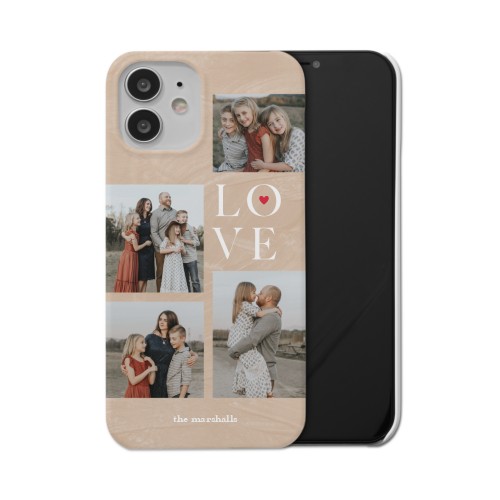 Sand Stacked Love iPhone Case, Slim Case, Matte, iPhone 12, Beige