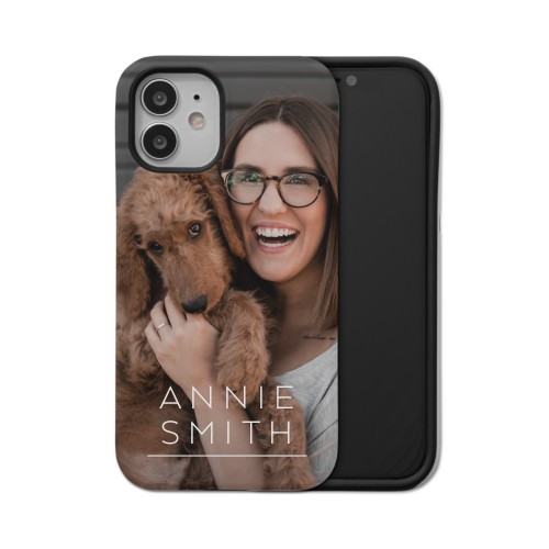 Simply Personal iPhone Case, Silicone Liner Case, Matte, iPhone 12 Mini, White