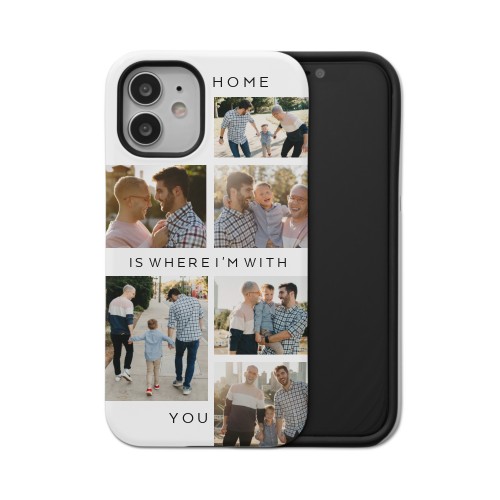 Gallery of Six Grid iPhone Case, Silicone Liner Case, Matte, iPhone 12 Mini, Multicolor, multi