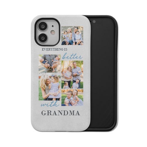 Making Life Better iPhone Case, Silicone Liner Case, Matte, iPhone 12 Mini, Blue, cornflower