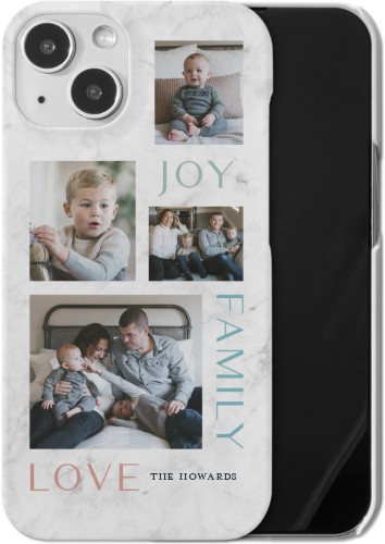 Marble Joy Family Love iPhone Case, Slim Case, Matte, iPhone 13, White, white