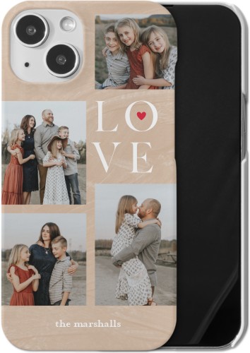 Sand Stacked Love iPhone Case, Slim Case, Matte, iPhone 13, Beige