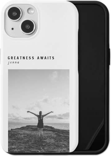 Gallery of One Portrait iPhone Case, Silicone Liner Case, Matte, iPhone 13, Multicolor, multi