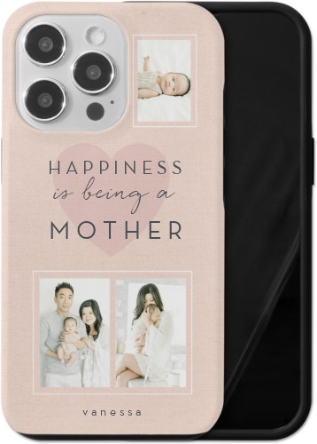 Full of Happiness iPhone Case, Silicone Liner Case, Matte, iPhone 13 Pro, Pink
