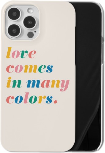 Love in Many Colors iPhone Case, Slim Case, Matte, iPhone 13 Pro Max, Multicolor