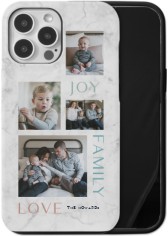 marble joy family love iphone case