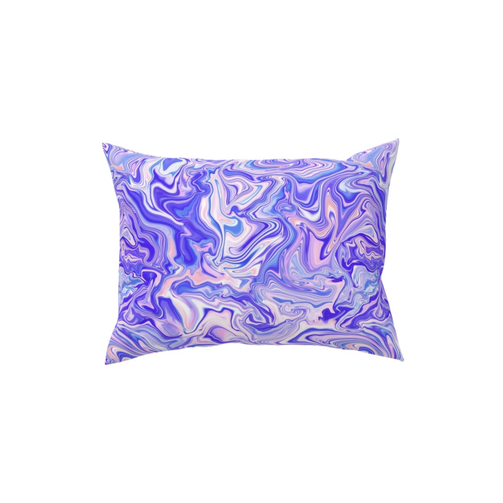 Love Spell Marble - Purple Coral Pink Pillow, Woven, White, 12x16, Double Sided, Purple