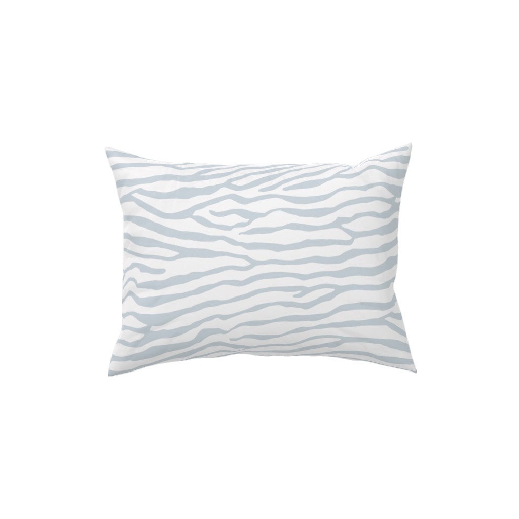 Brackenbury Beach Custom - Blue Pillow, Woven, White, 12x16, Double Sided, Gray, Gray