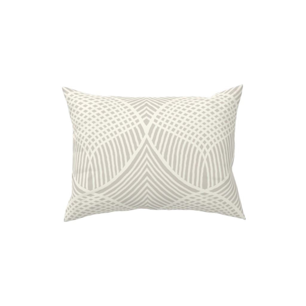 Richmond - Light Pillow, Woven, White, 12x16, Double Sided, Beige
