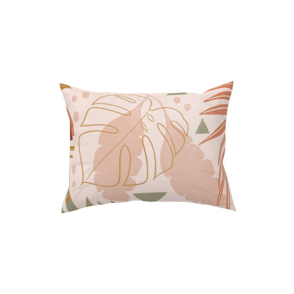 Palm Springs - Multi Pillow, Woven, White, 12x16, Double Sided, Multicolor