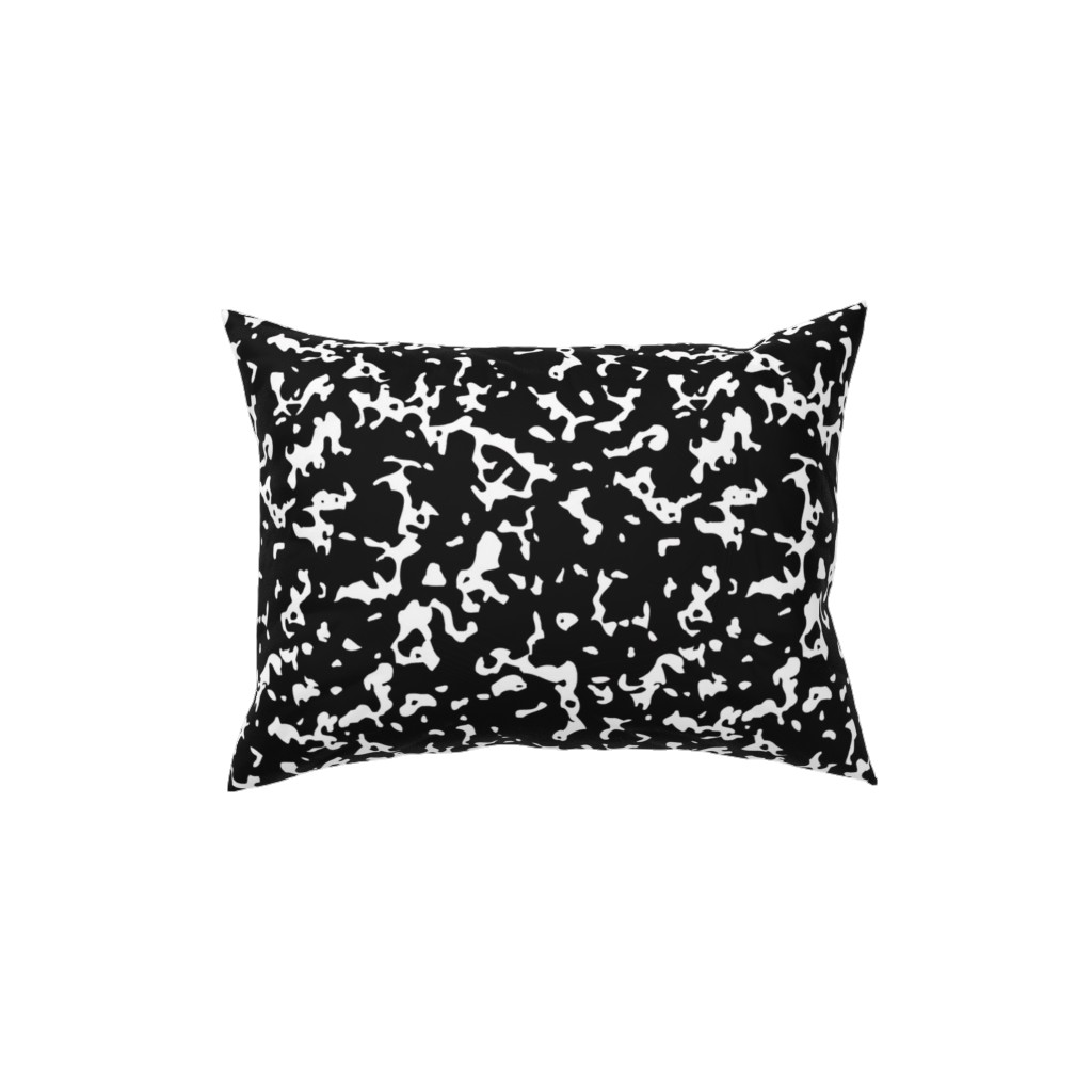 Composition Notebook - Black & White Pillow, Woven, White, 12x16, Double Sided, Black