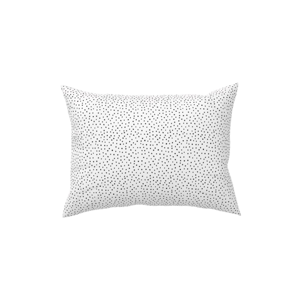 Black And White Dot Pillow