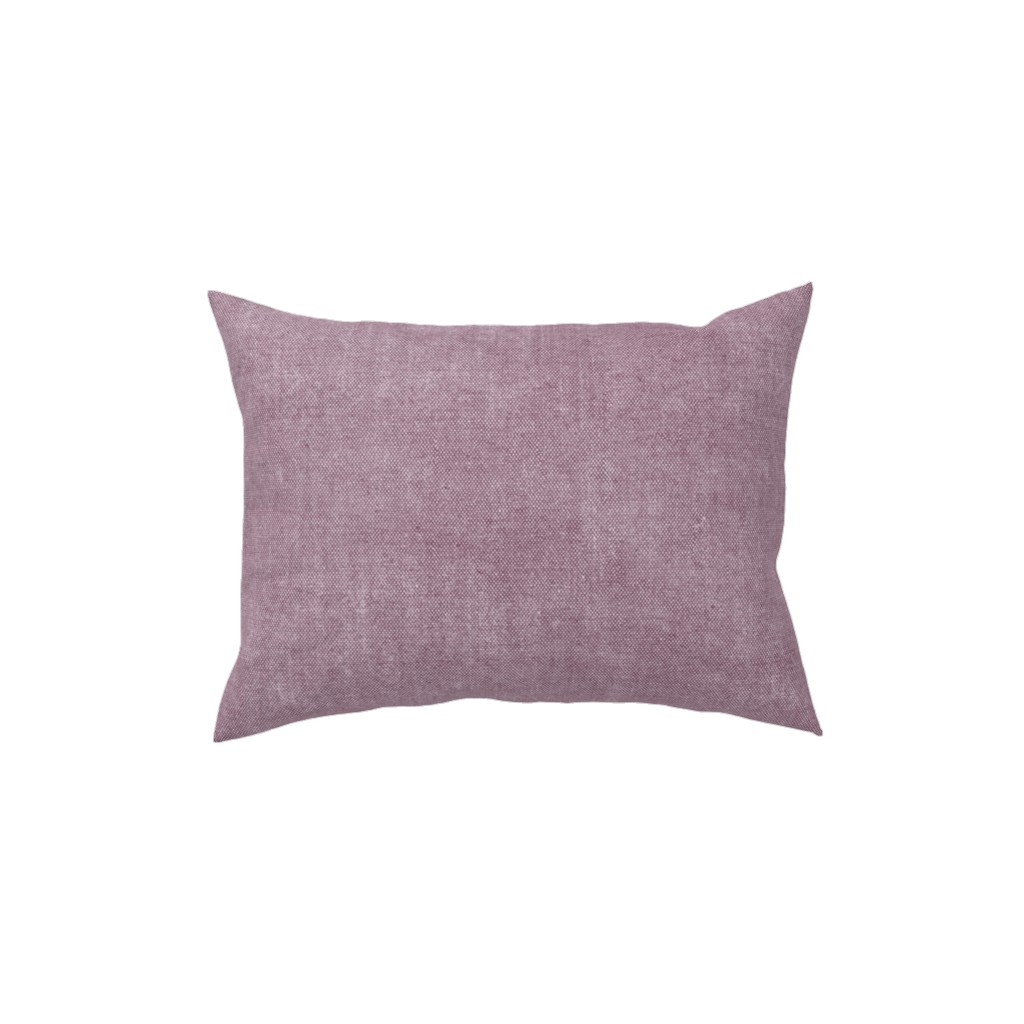 Canvas Texture in Light Lilac Pillow, Woven, White, 12x16, Double Sided, Purple