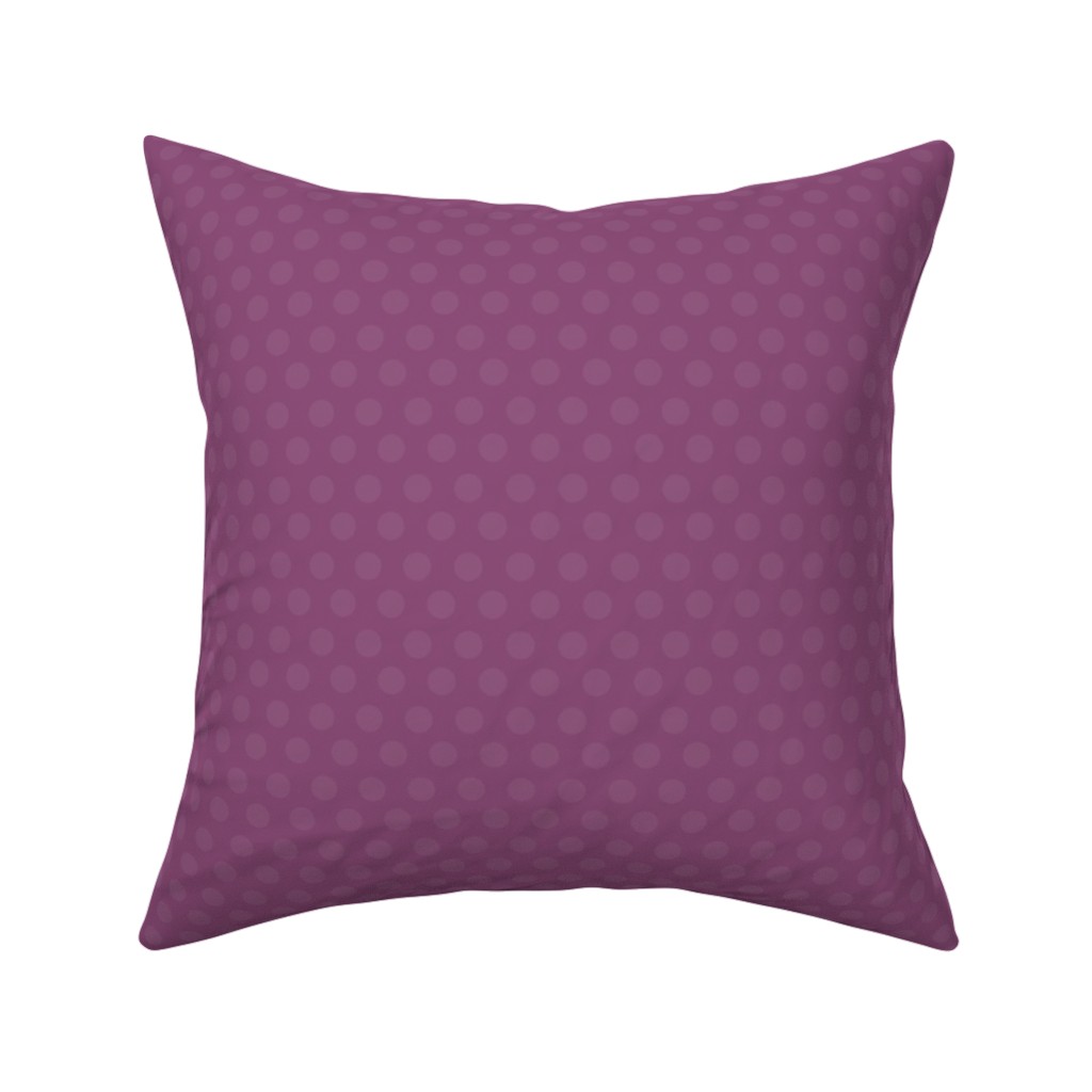 Bubbles - Purple Pillow, Woven, White, 16x16, Double Sided, Purple