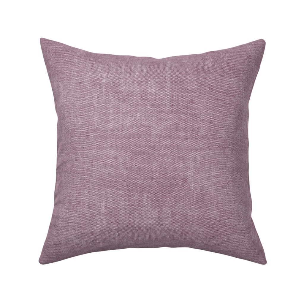 Canvas Texture in Light Lilac Pillow, Woven, White, 16x16, Double Sided, Purple