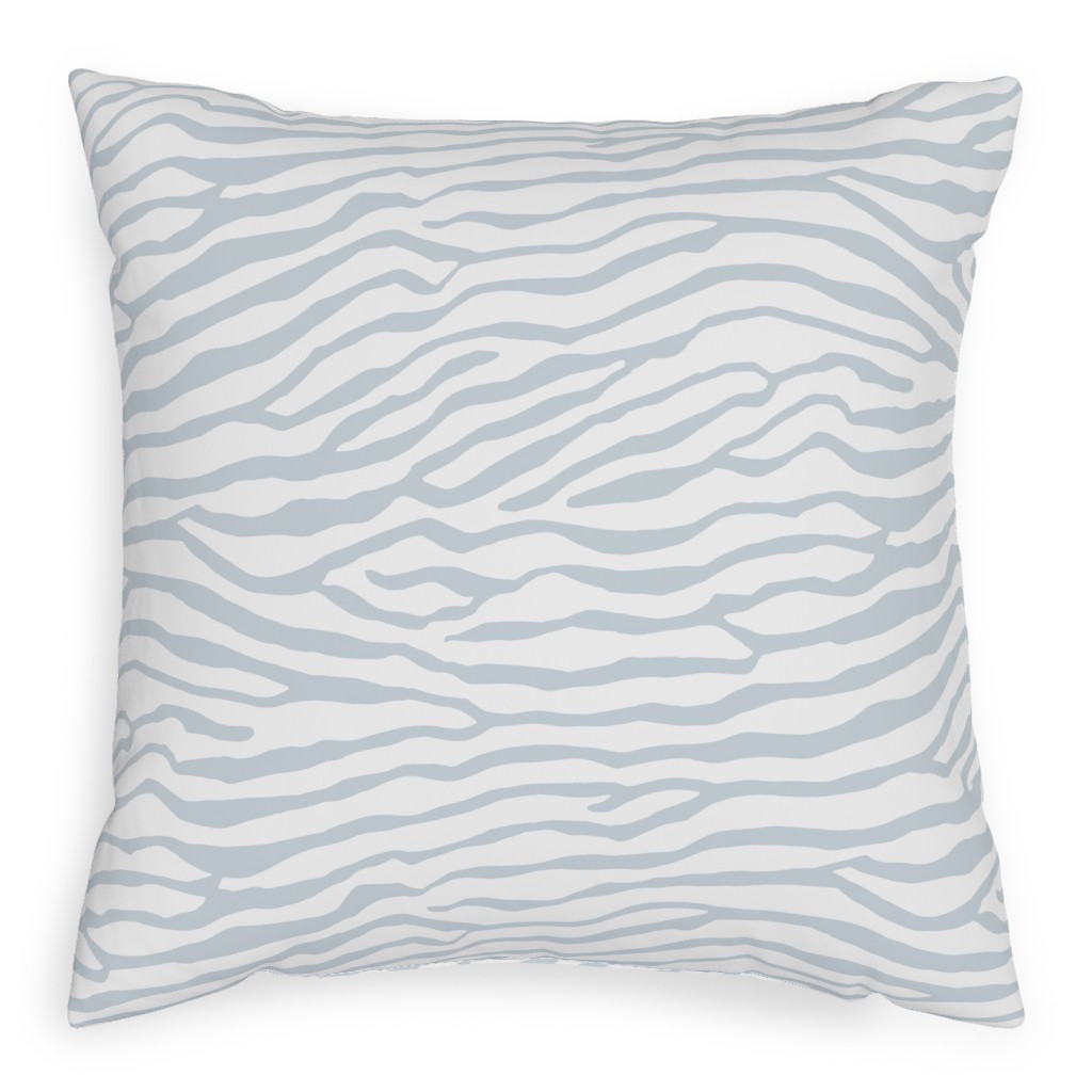 Brackenbury Beach Custom - Blue Pillow, Woven, White, 20x20, Double Sided, Gray