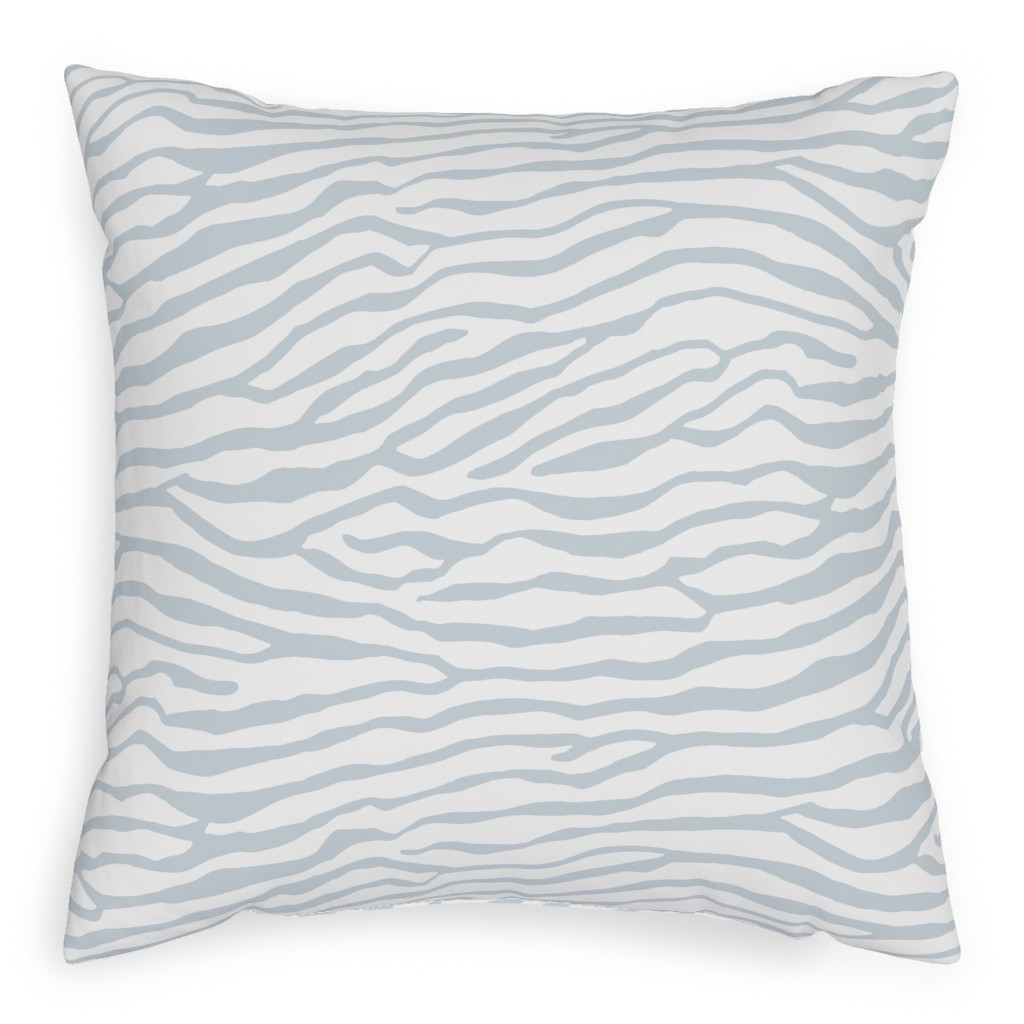 Brackenbury Beach Custom - Blue Pillow, Woven, White, 20x20, Double Sided, Gray