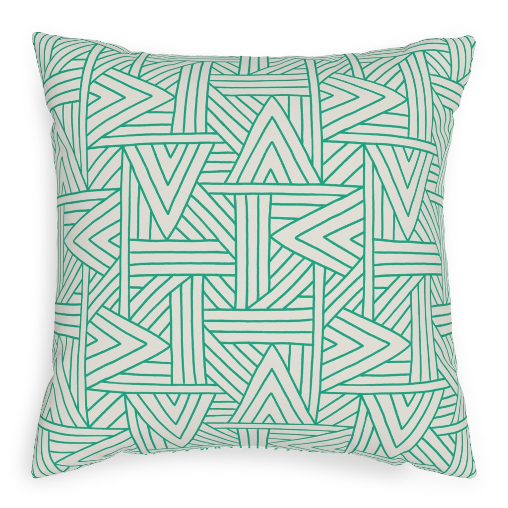 Green And White Pillows