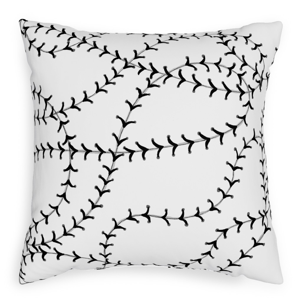 Ball Pillow, Woven, White, 20x20, Double Sided, White