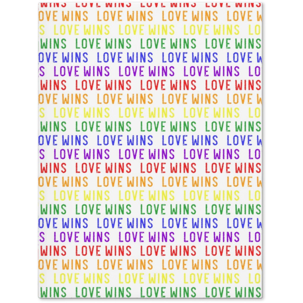 Love Wins Rainbow Journal, Multicolor