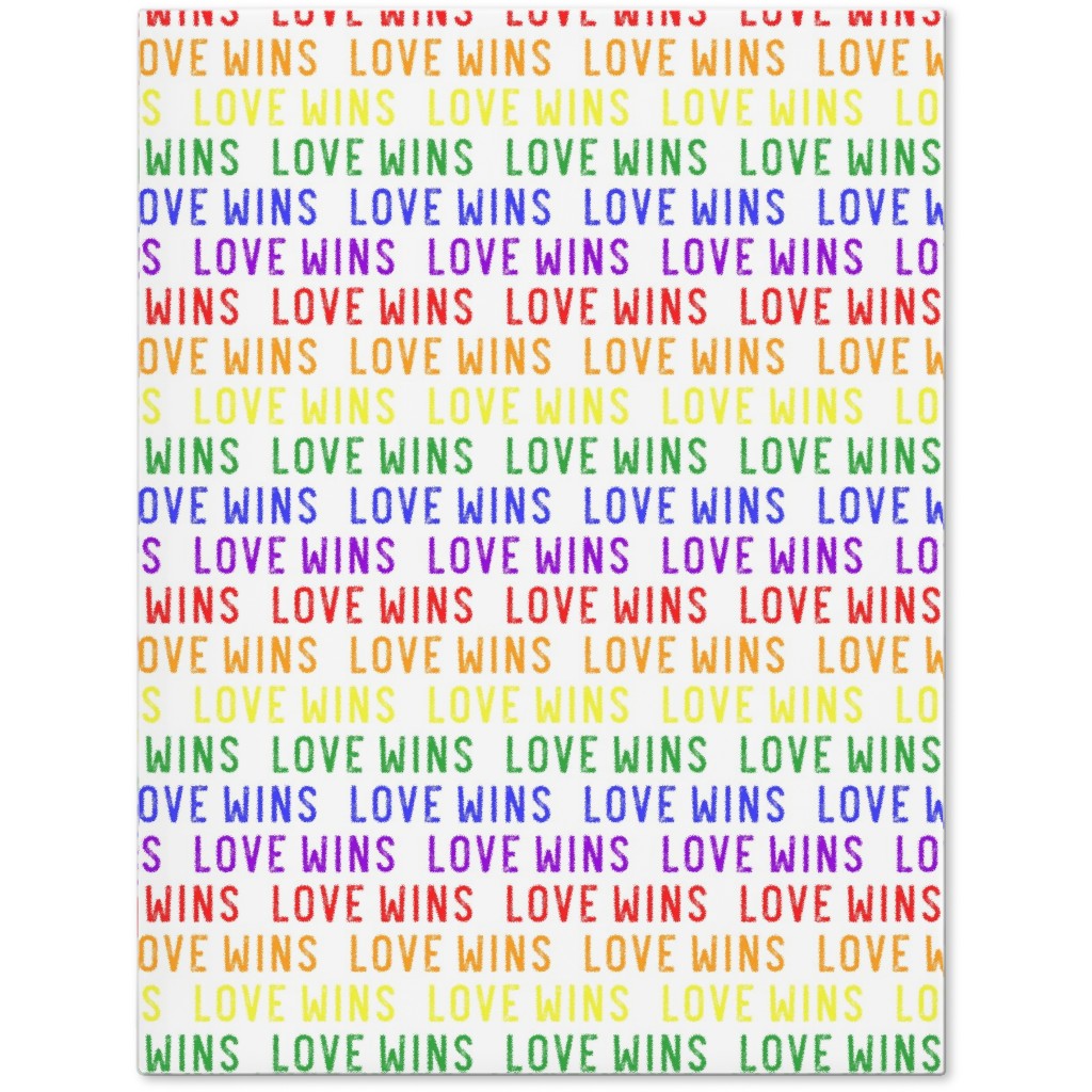 Love Wins Rainbow Journal, Multicolor