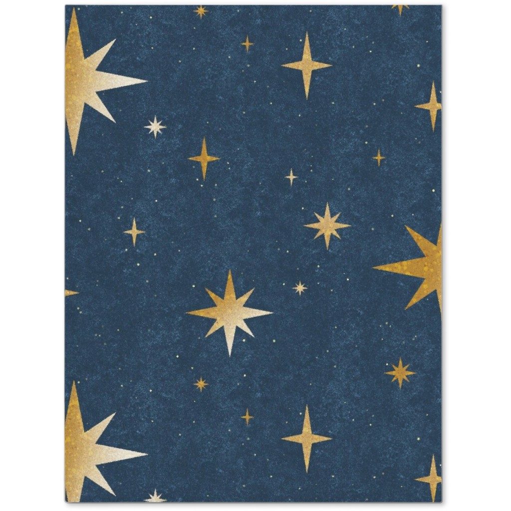 Art Deco Starbursts - Blue Journal, Blue