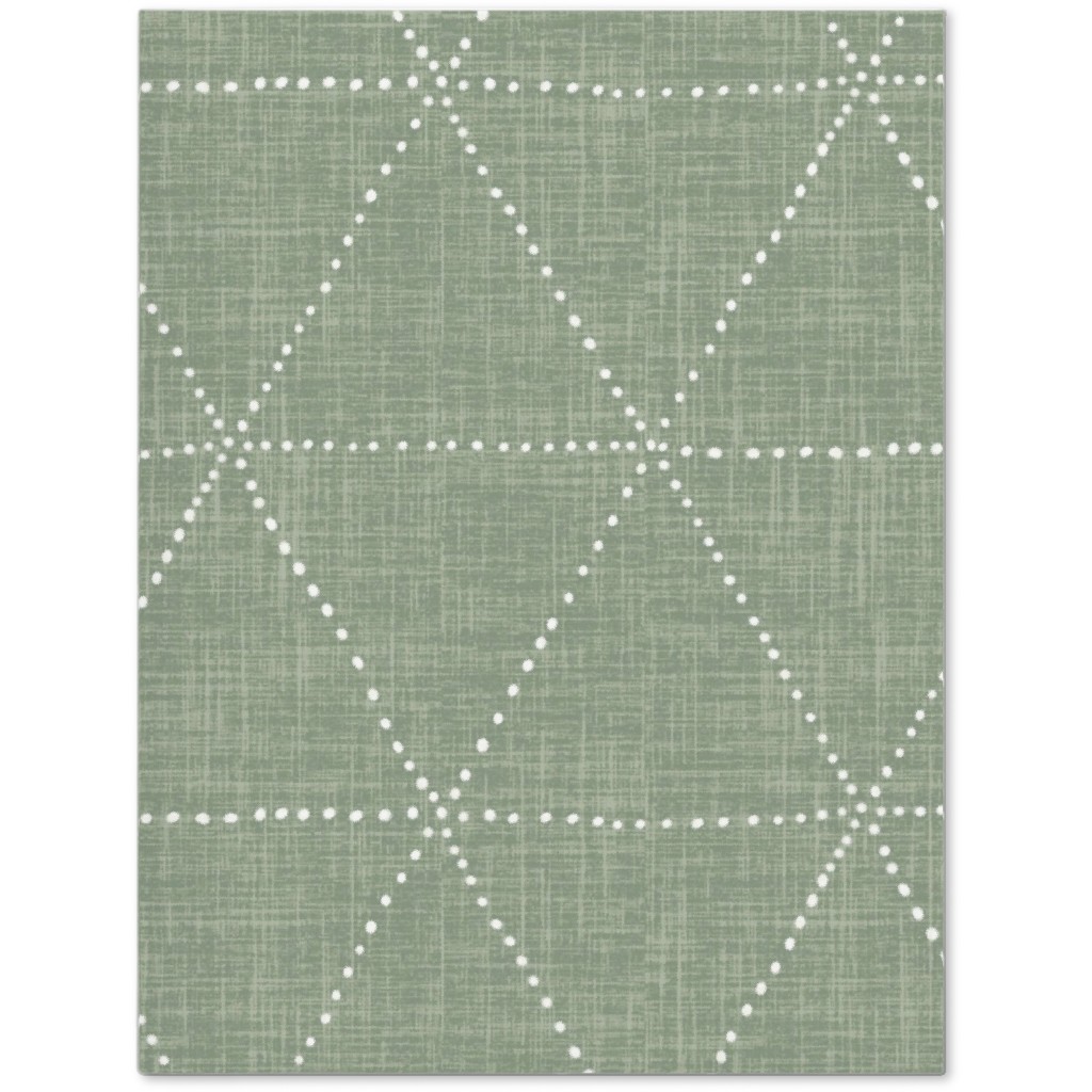 Boho Triangles - Sage Journal, Green