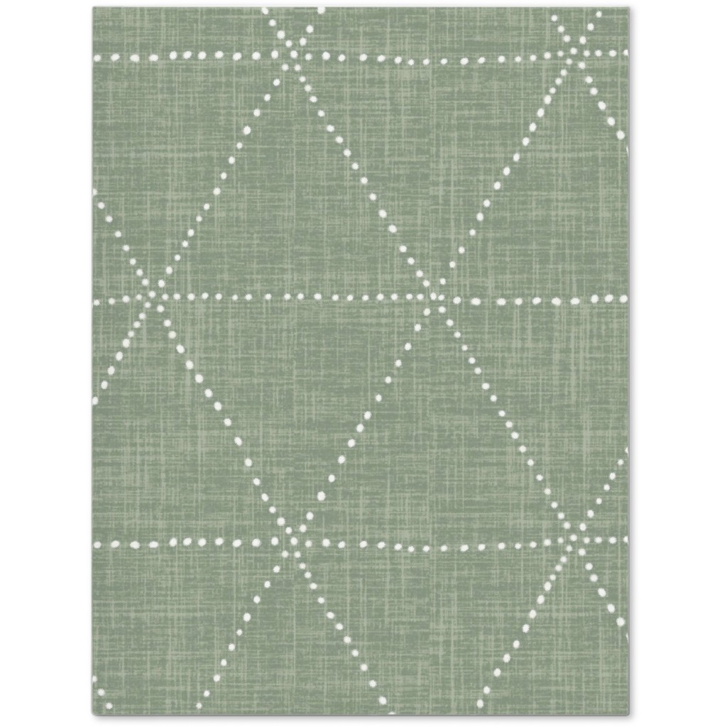 Boho Triangles - Sage Journal, Green