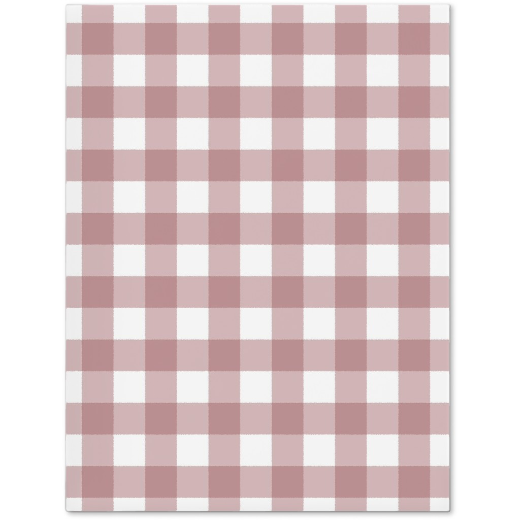 Gingham Check Journal, Pink