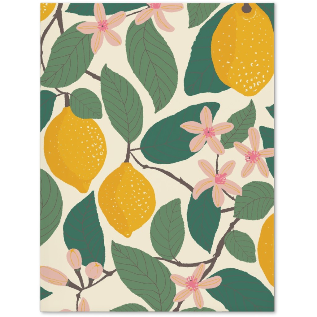 Lemon Tree - Yellow Journal, Yellow, Classic Yellow